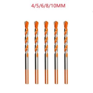 6mm-12mm Electric Tools Diamond Drill Bit Hammer Concrete Ceramic Tile Metal Drill Bits Round Shank DIY Wall Hole Saw Drilling – 5piece set