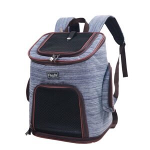Petarn Pet Backpack Carrier for Small Dogs & Cats, Up to 16.5 lbs, Breathable Mesh, Oxford Fabric