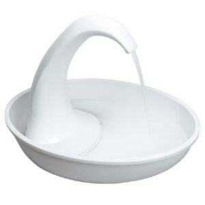 Swan Cat & Dog Water Fountain – Quiet Filtered Pet Water Dispenser