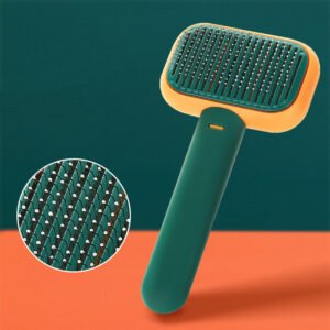 Dog & Cat Grooming Brush for Loose Hair, Detangling & Massage