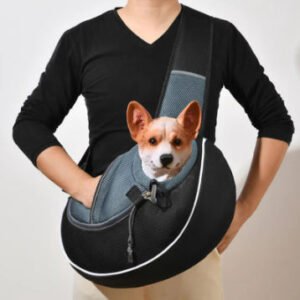 Petarn Crossbody Pet Carrier Bag for Small Dogs & Cats, Breathable Oxford Fabric, Adjustable Drawstring