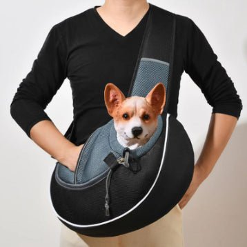 69b382ec-bc99-4b08-b001-e8691c511ea1.jpg Petarn Crossbody Pet Carrier Bag for Small Dogs & Cats, Breathable Oxford Fabric, Adjustable Drawstring