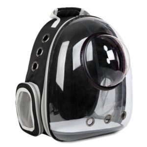 Petarn Transparent Cat Backpack Carrier for Cats & Small Pets, Up to 26.5 lbs, Ventilated, PC & Oxford Fabric