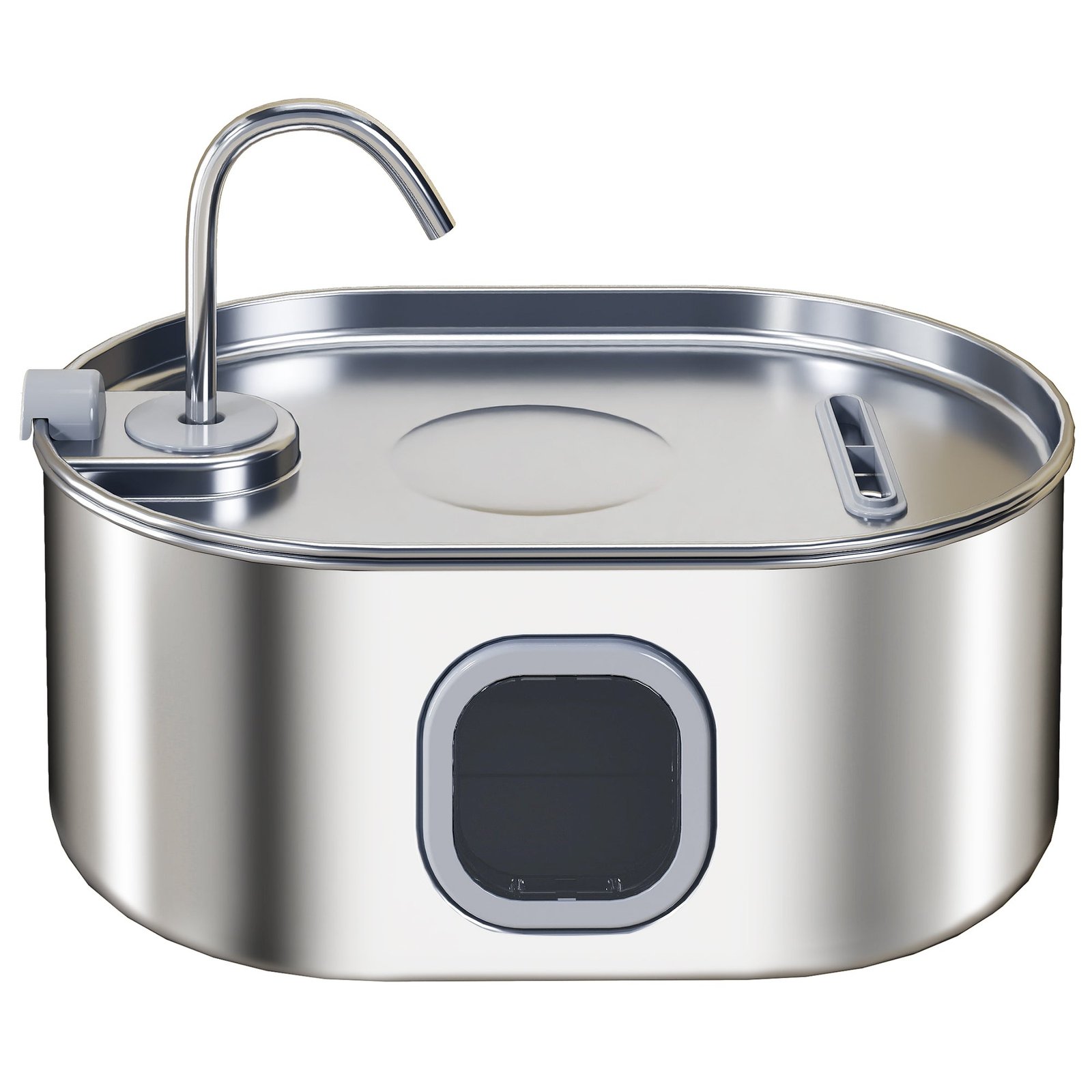 a505c0b9-aebc-4fb8-b5c7-c33d3c775078.jpg 1.8 Gallon Stainless Steel Cat Water Fountain with Filters
