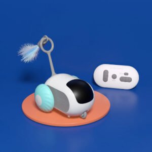 Remote Control Cat Toy Car – Interactive Moving Chase Toy for Cats