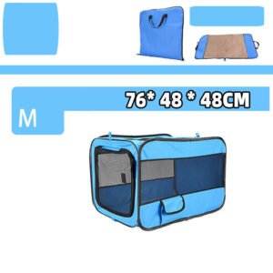 Petarn Folding Pet Travel Carrier for Cats & Dogs, Breathable Mesh, Safety Straps, 600D Oxford Fabric