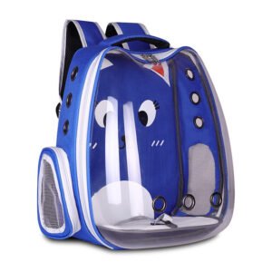Petarn Transparent Cat Backpack Carrier, Up to 26.5 lbs, Breathable, PC & Oxford Fabric