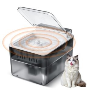 Wireless Stainless Steel Pet Water Fountain with 3L Capacity